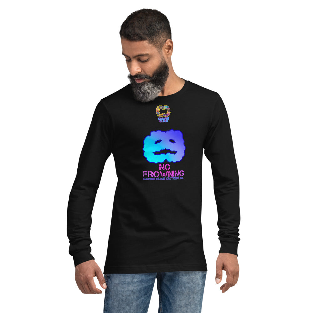 Caavum Cloud No Frowning Unisex Long Sleeve Tee