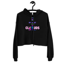 Load image into Gallery viewer, Caavum Cloud My Heart Is In The Clouds Crop Hoodie
