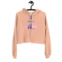 Load image into Gallery viewer, Caavum Cloud My Heart Is In The Clouds Crop Hoodie
