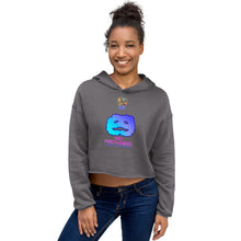 Load image into Gallery viewer, Caavum Cloud No Frowning Crop Hoodie
