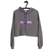 Load image into Gallery viewer, Caavum Cloud My Heart Is In The Clouds Crop Hoodie
