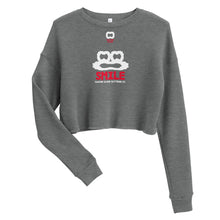 Load image into Gallery viewer, Caavum Cloud Smile Crop Sweatshirt
