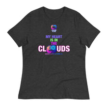 Load image into Gallery viewer, Caavum Cloud My Heart Is In The Clouds Women&#39;s Relaxed T-Shirt
