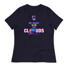 Load image into Gallery viewer, Caavum Cloud My Heart Is In The Clouds Women&#39;s Relaxed T-Shirt
